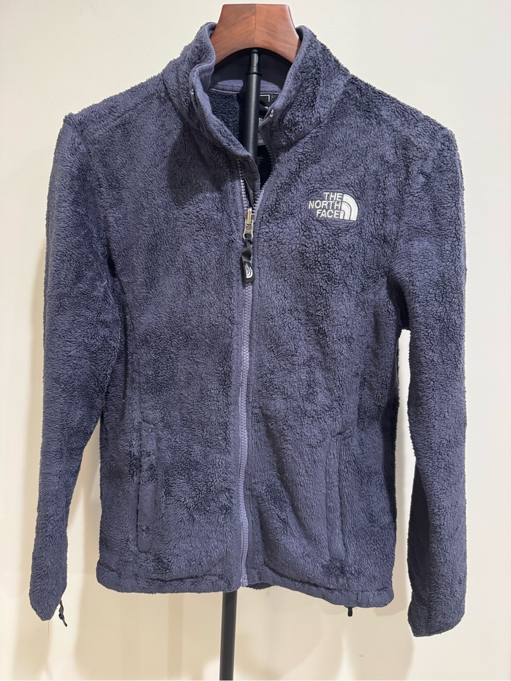 The North Face Women's Plush Deep Pile Full-Zip Fleece Jacket - Blue Size Small